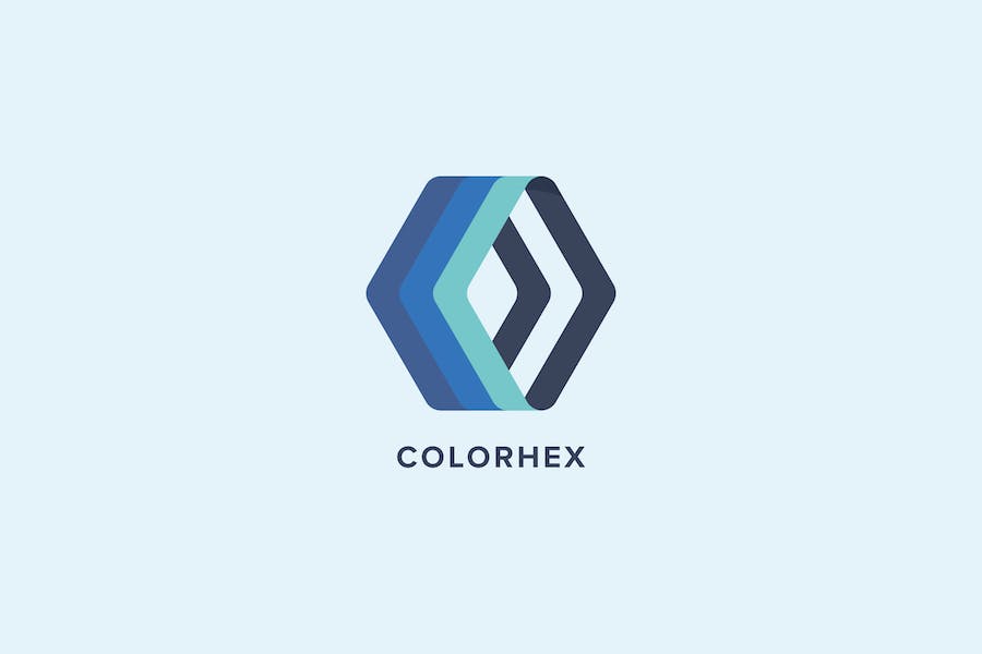 Color Hex Logo Template
