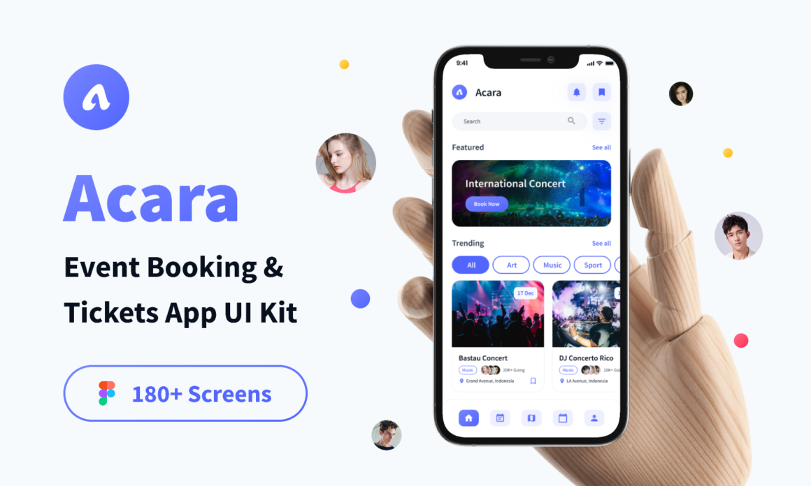 Event Booking & Tickets App UI Kit