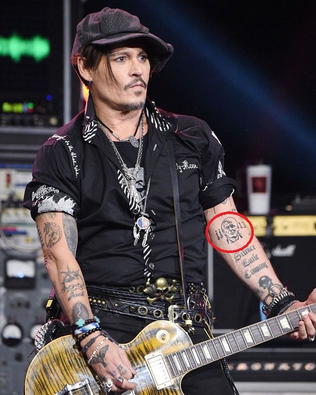 Johnny Depp Tattoos  List of Johnny Depp Tattoo Designs