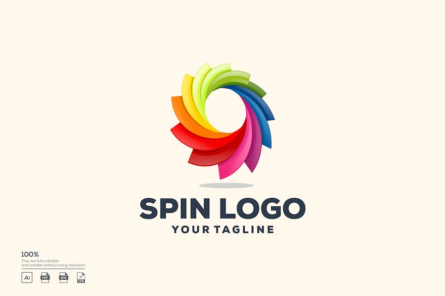 Spin logo design