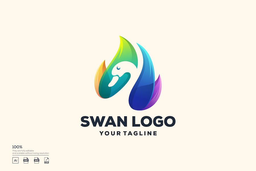 swan logo design