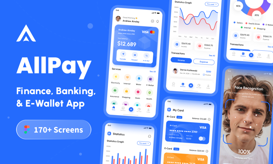 Finance, Banking, & E-Wallet App UI Kit