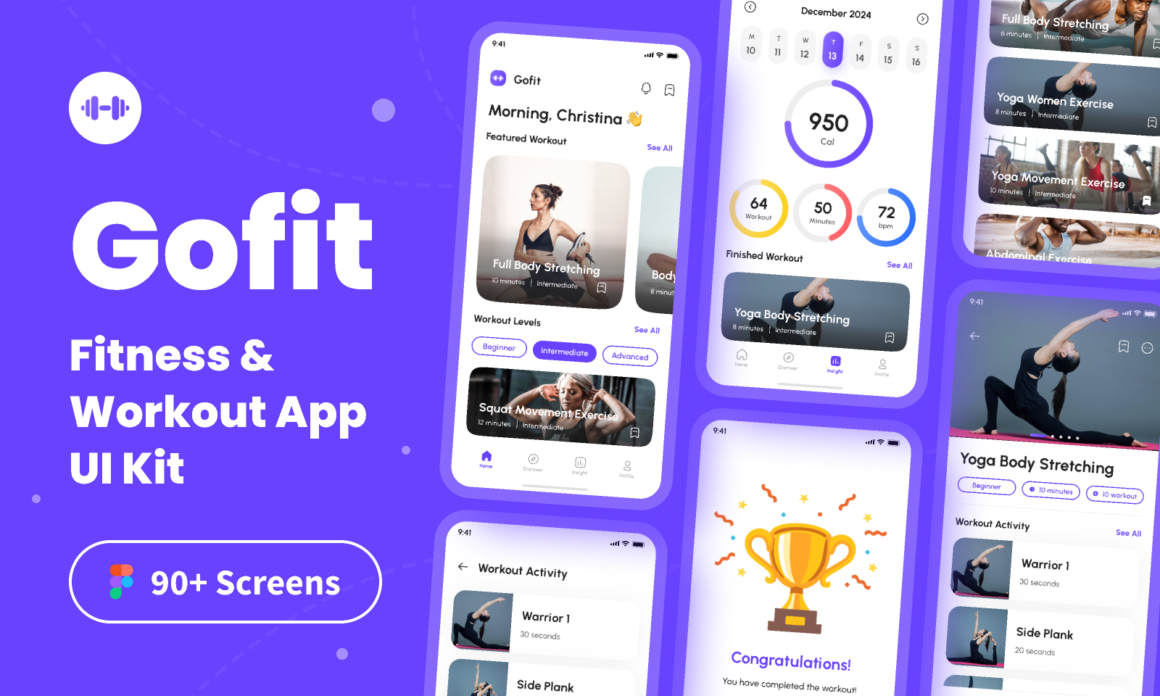 Fitness & Workout App UI Kit