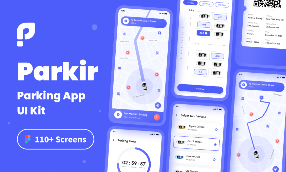 Parking App UI Kit