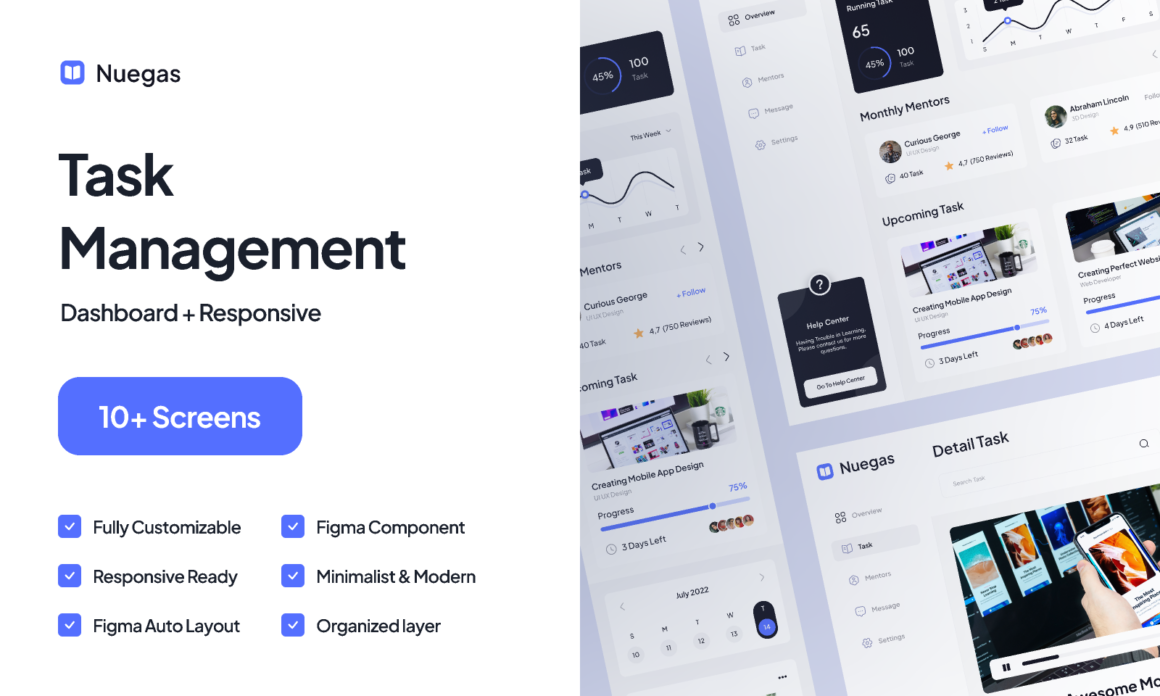 Task Management Dashboard UI kit