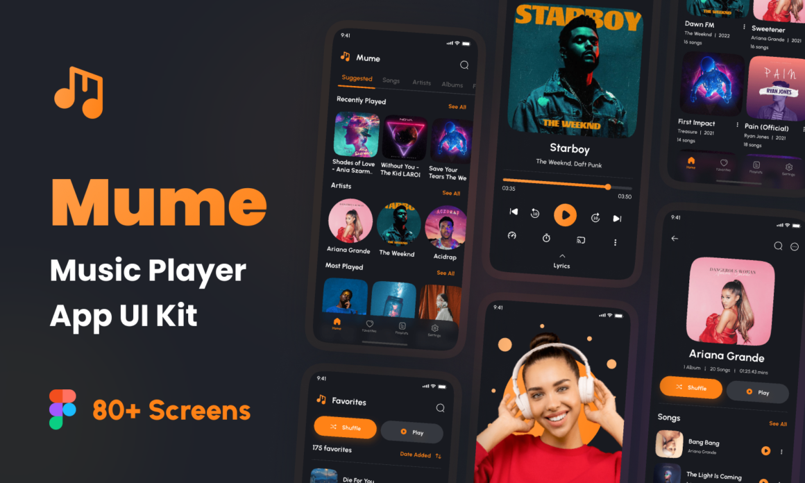 Music Player App UI Kit