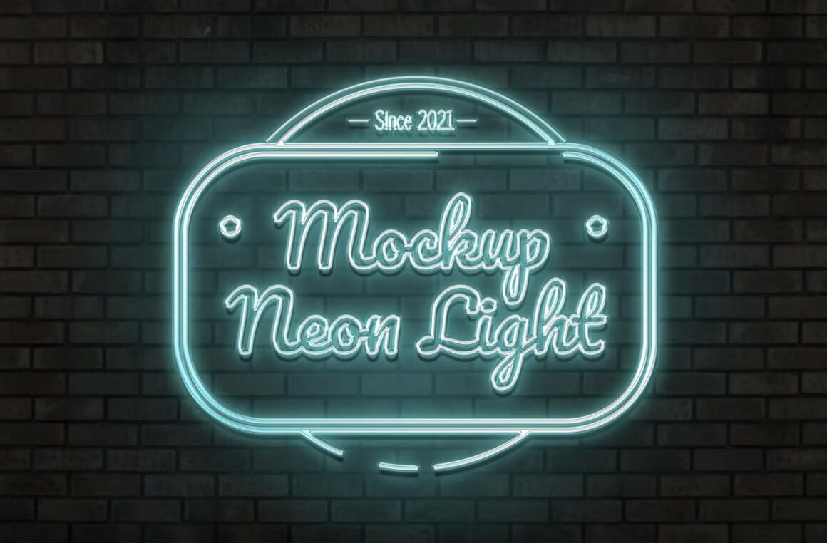 Free Neon Typography & Logo Effect