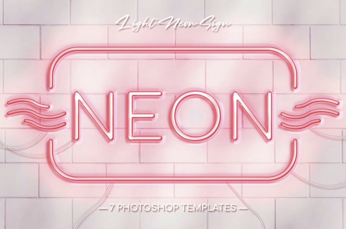 Free Neon Typography & Logo Effect