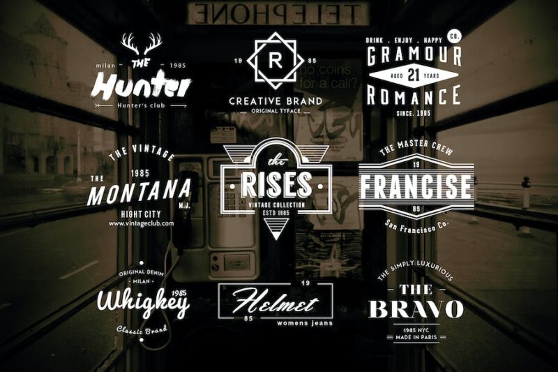 24 Collections Of Best Vintage Logos Inspiration And Productivity For