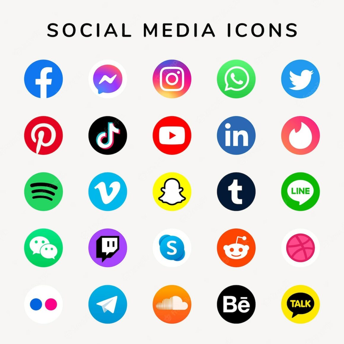 Free social media icon sets