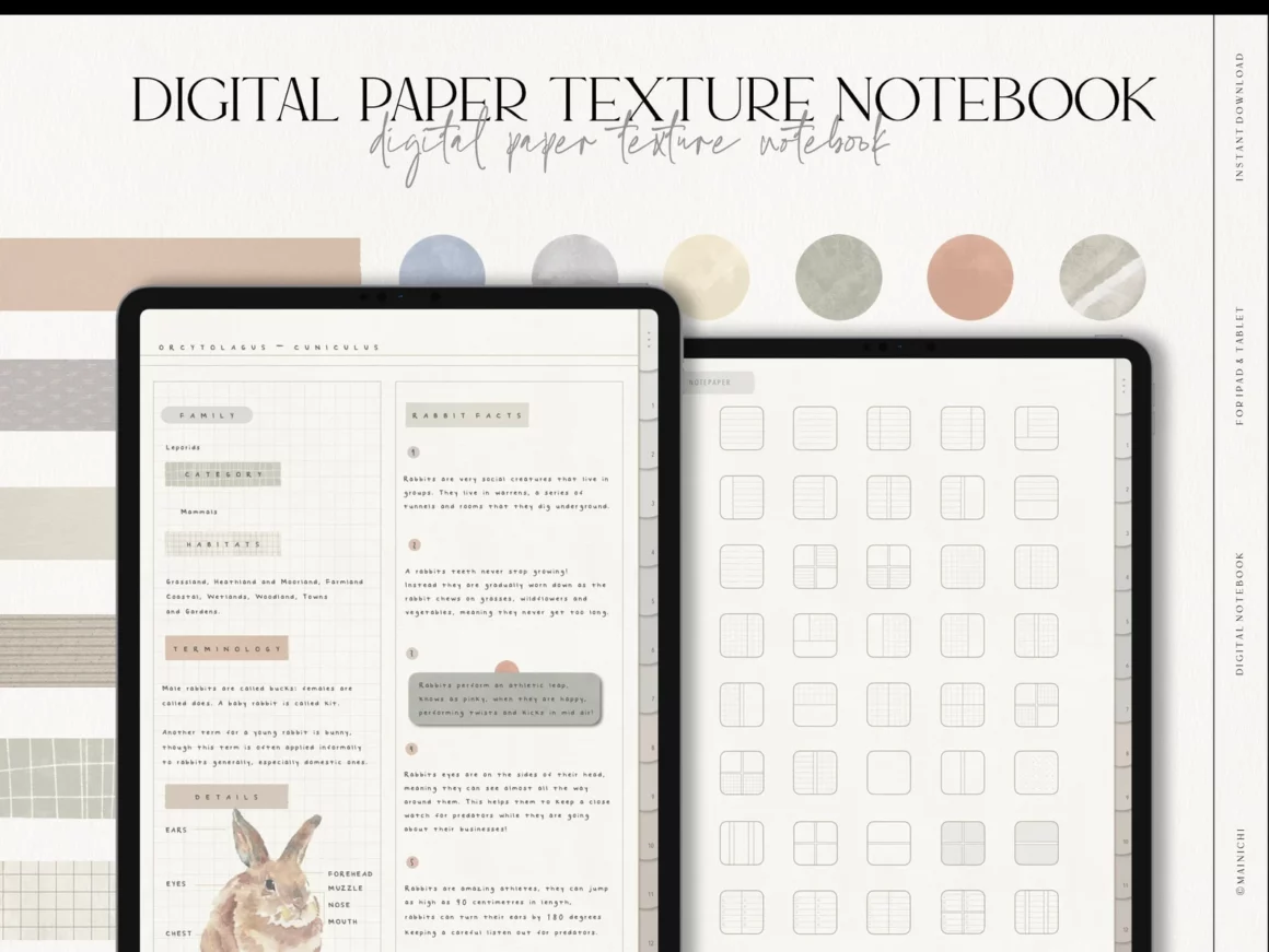 Digital Cream Notebook