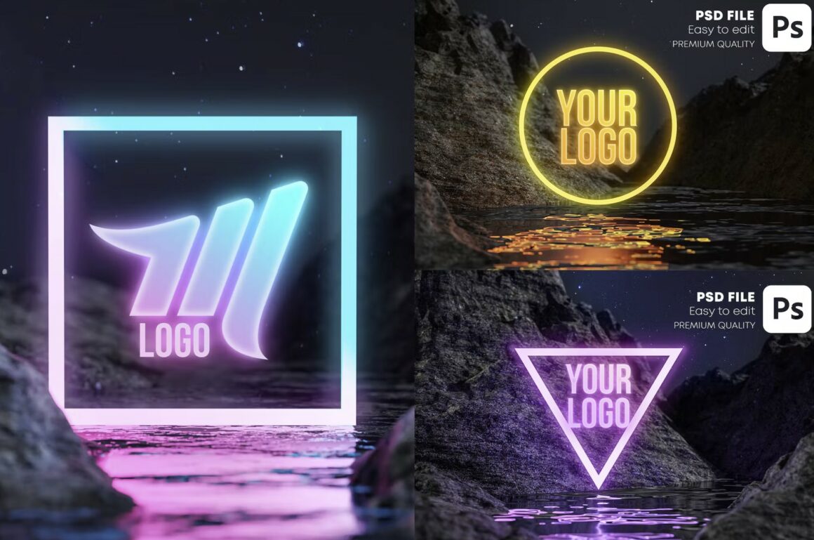 Free Neon Typography & Logo Effect