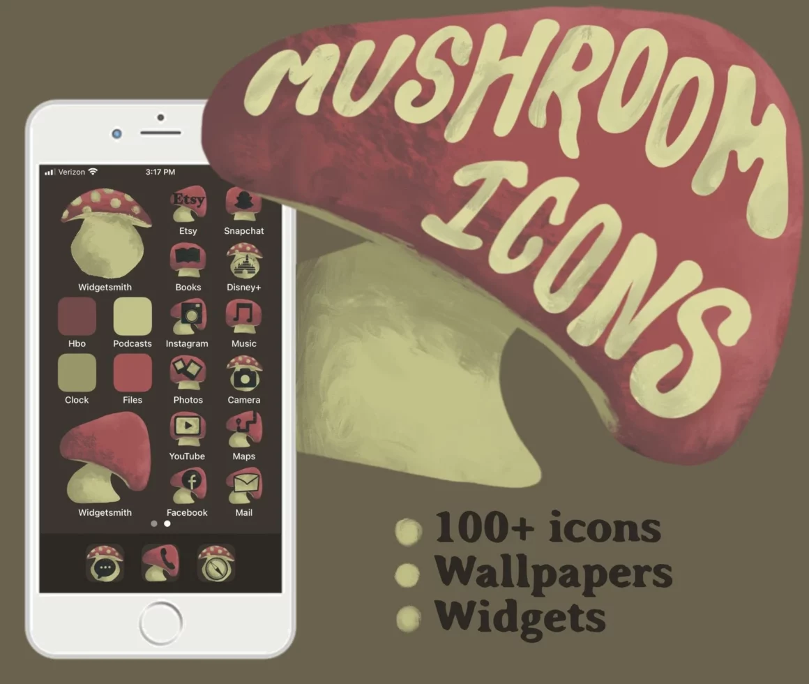 Mushroom icons ios 14 ios 15 icons