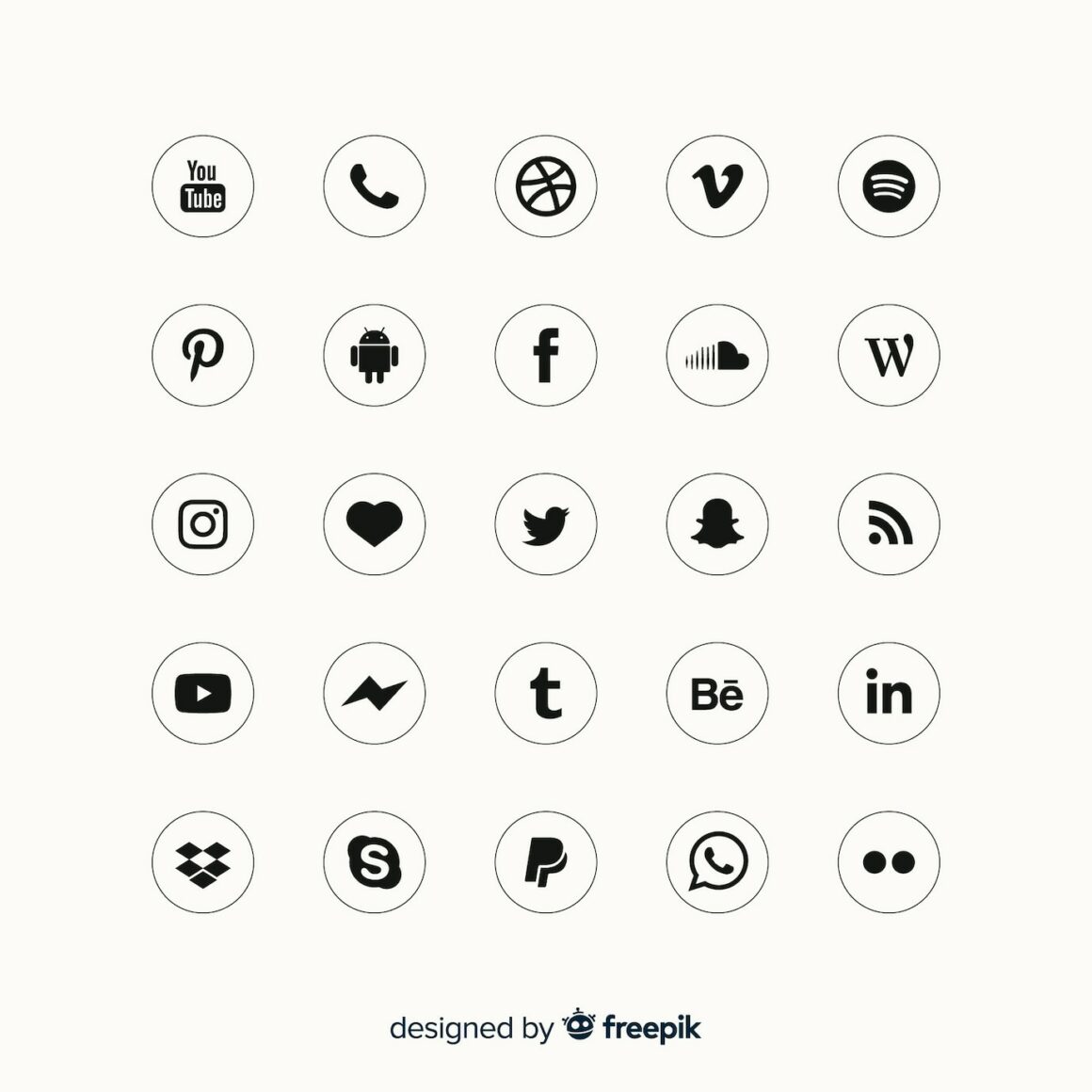 20 Best Free Social Media Icon Sets Inspiration And Productivity For Everyone 7168