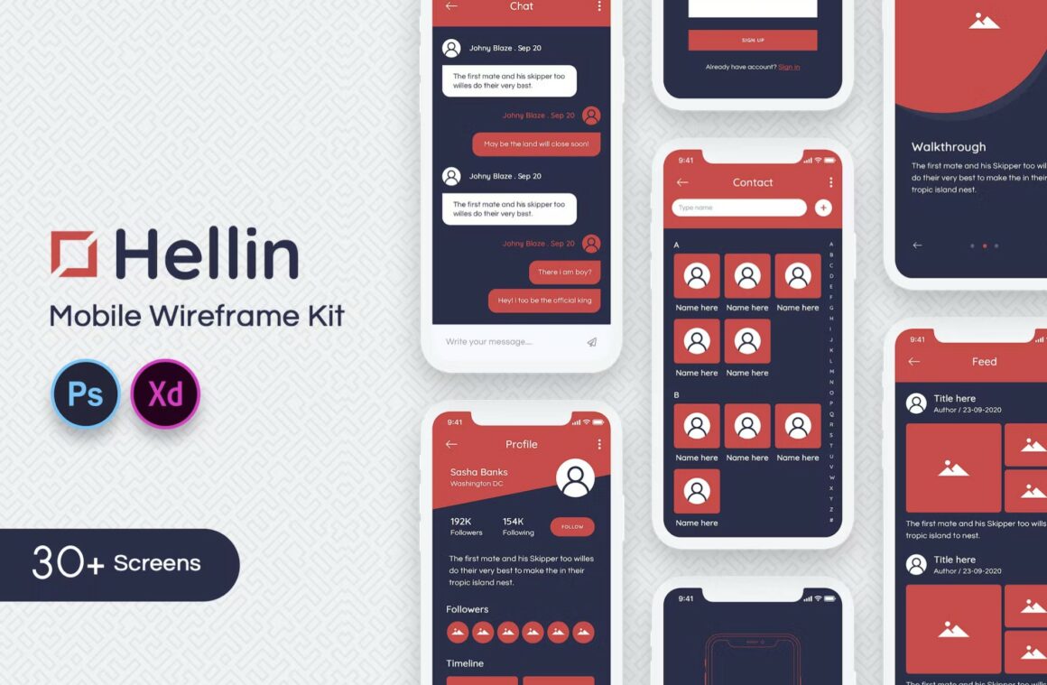 Free Web & App Wireframes