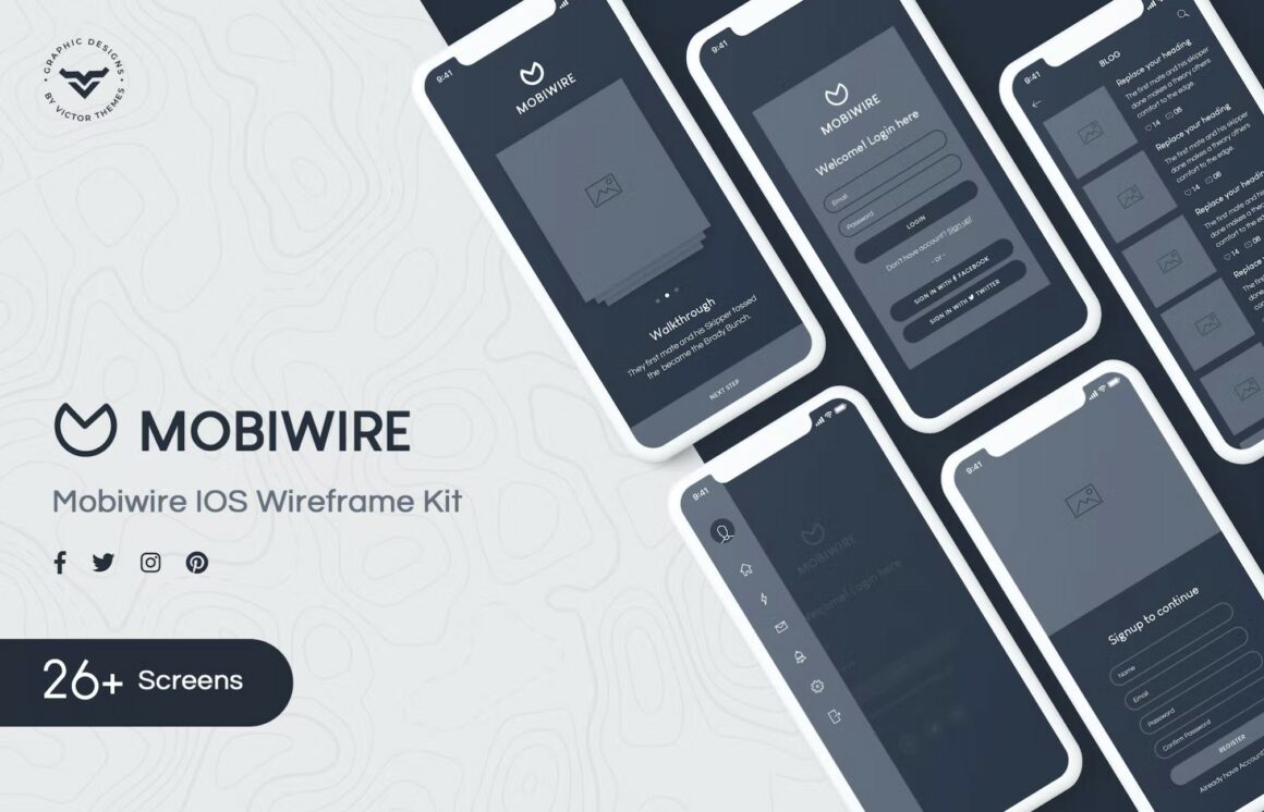 Free Web & App Wireframes