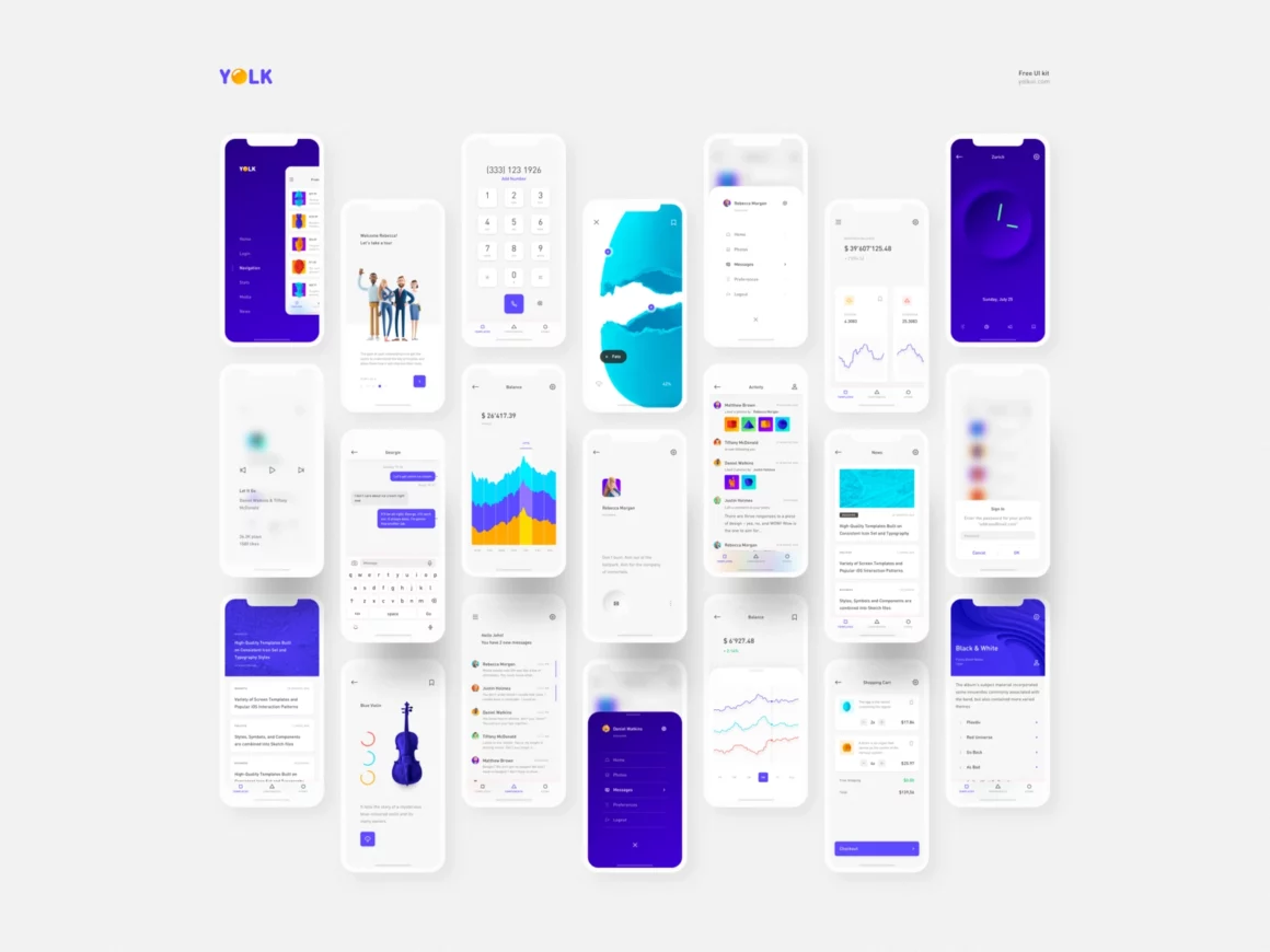 Free UI Kits for Web & Mobile App Designers