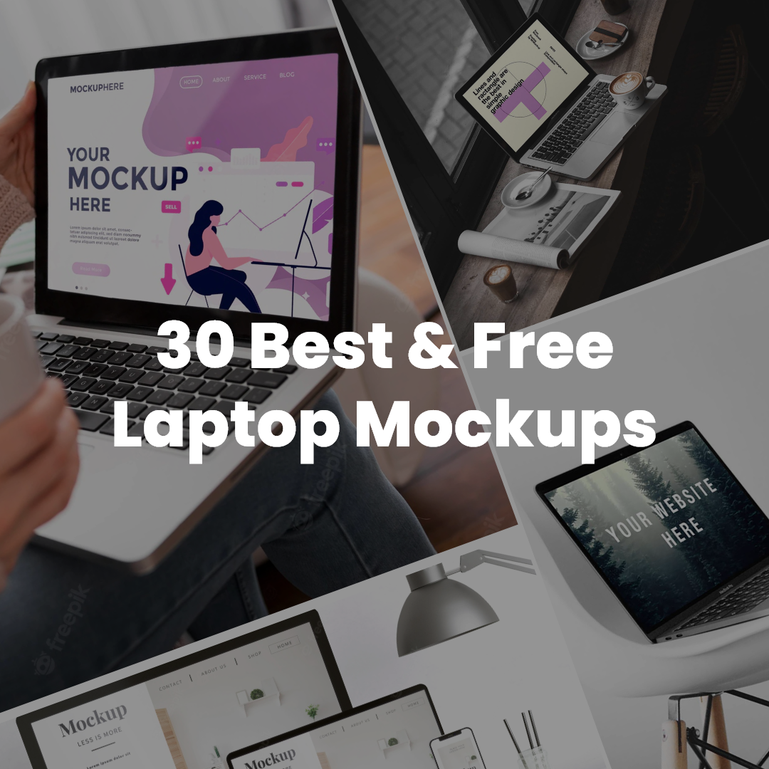 30 Best & Free Laptop Mockups