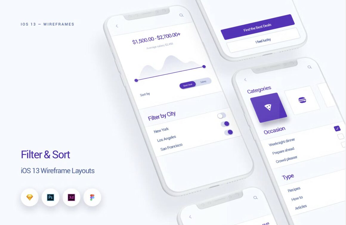 Free Web & App Wireframes