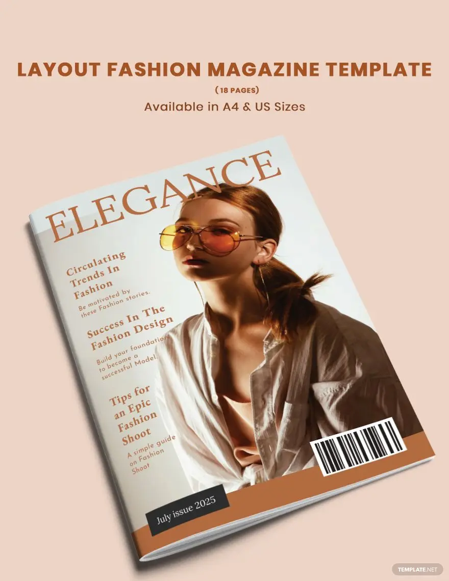 Layout Fashion Magazine Template