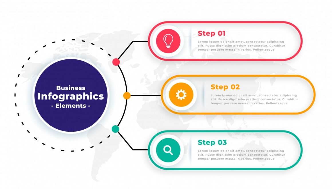 business infographic template design