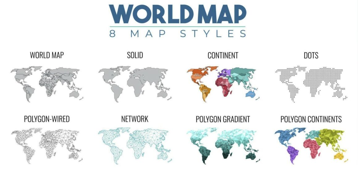 Free World Map Vector Collection