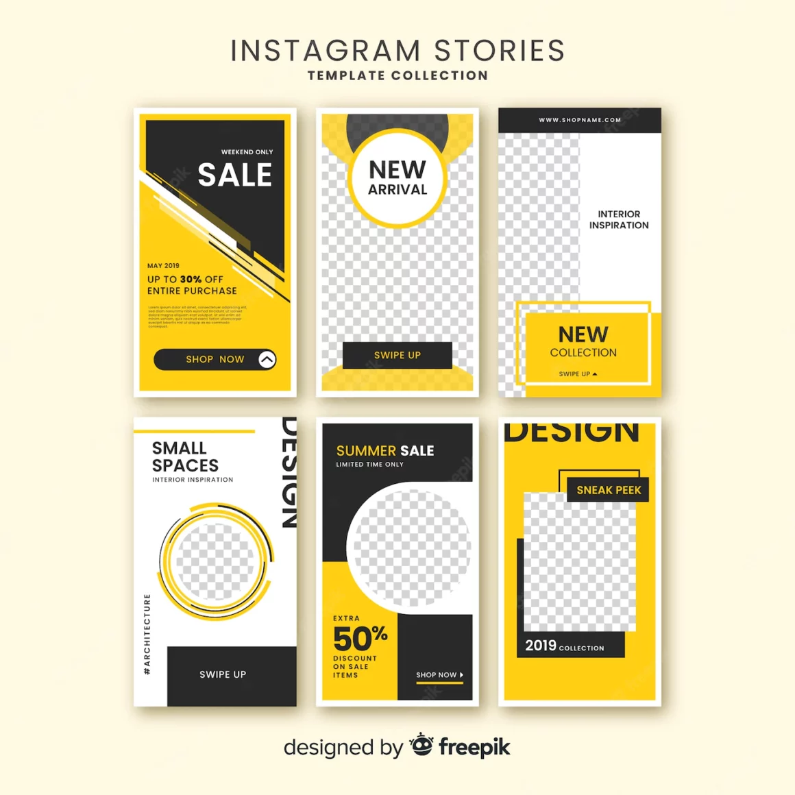 Instagram stories template