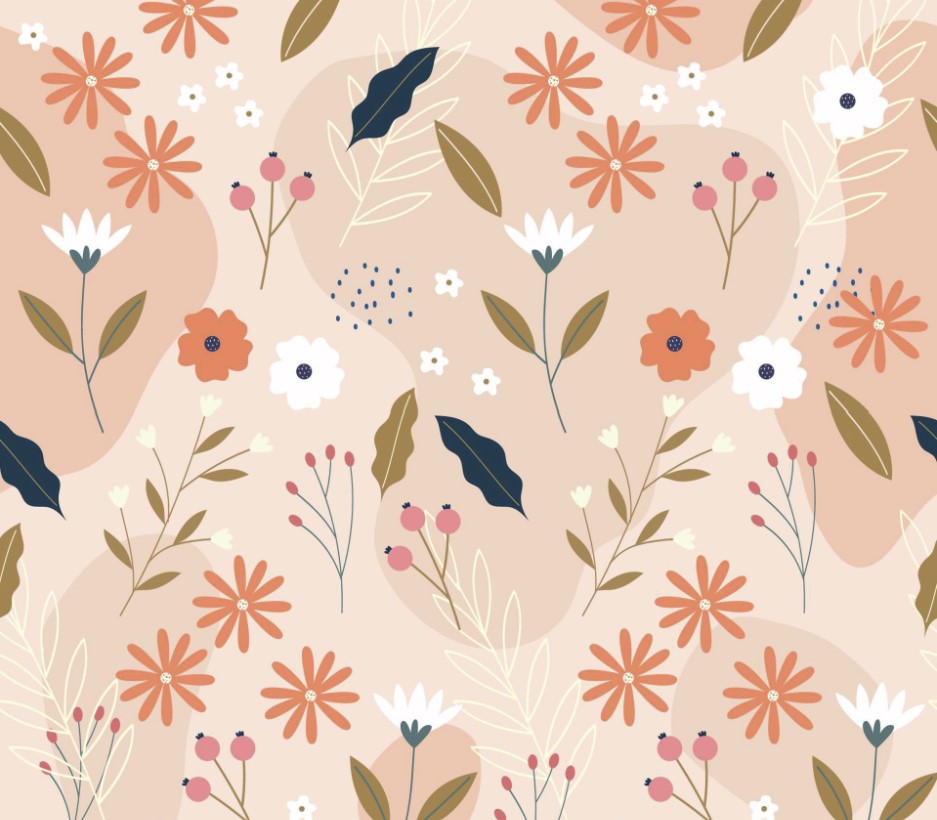 Seamless Spring Floral Patter