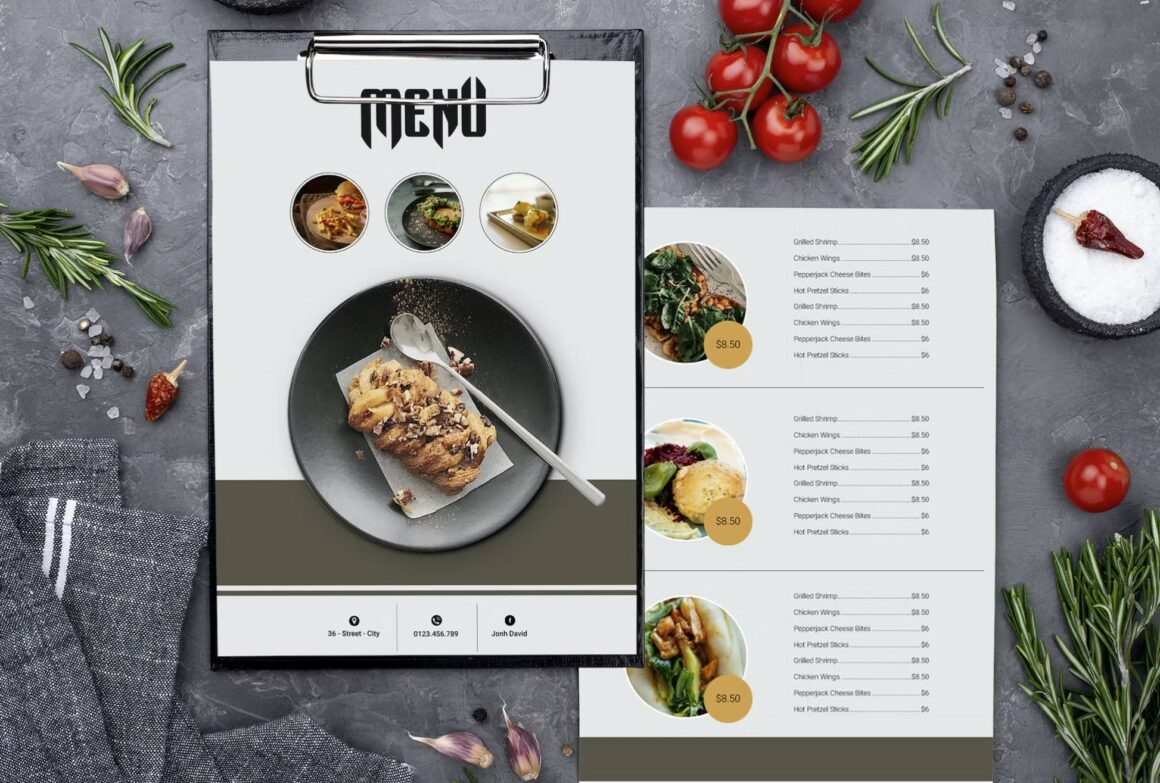 Beautiful Free Restaurant Menus Design Templates