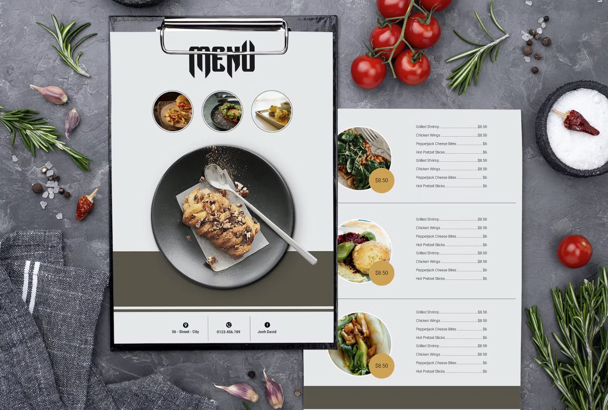 22 Beautiful Free Restaurant Menus Design Templates - Inspiration ...