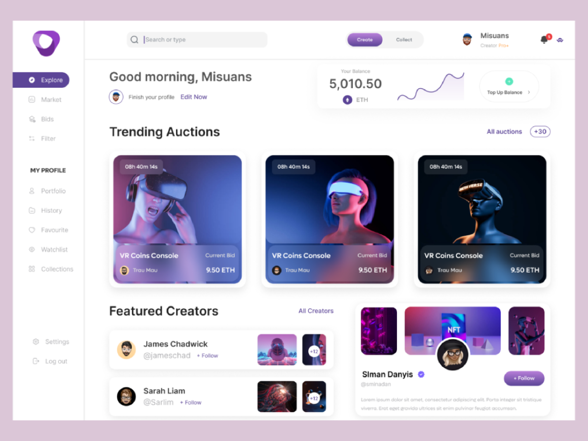 Dashboard Landing Website