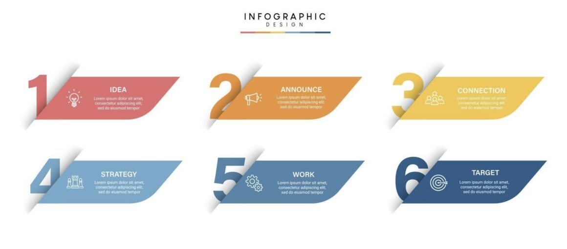 Timeline process infographic template design