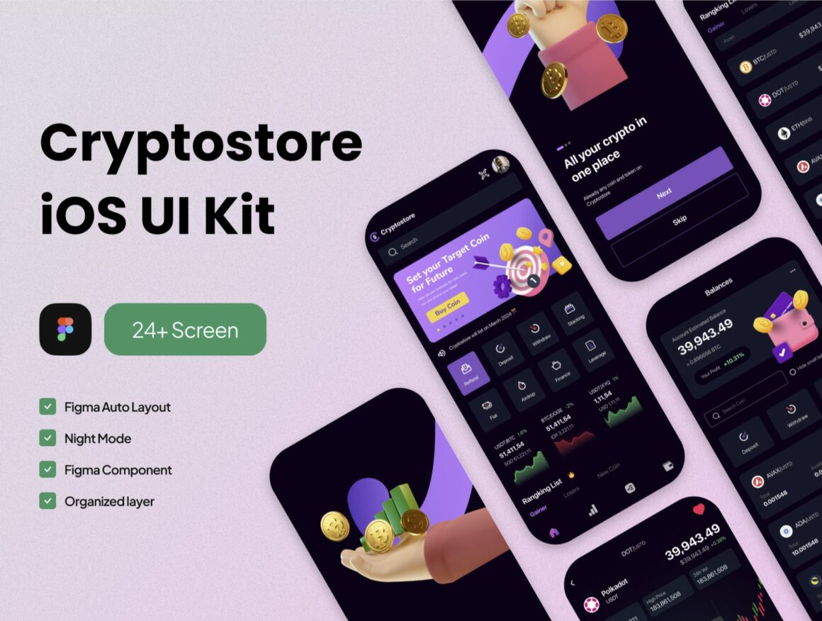 Crypto Coin Future Mobile App UX UI Design