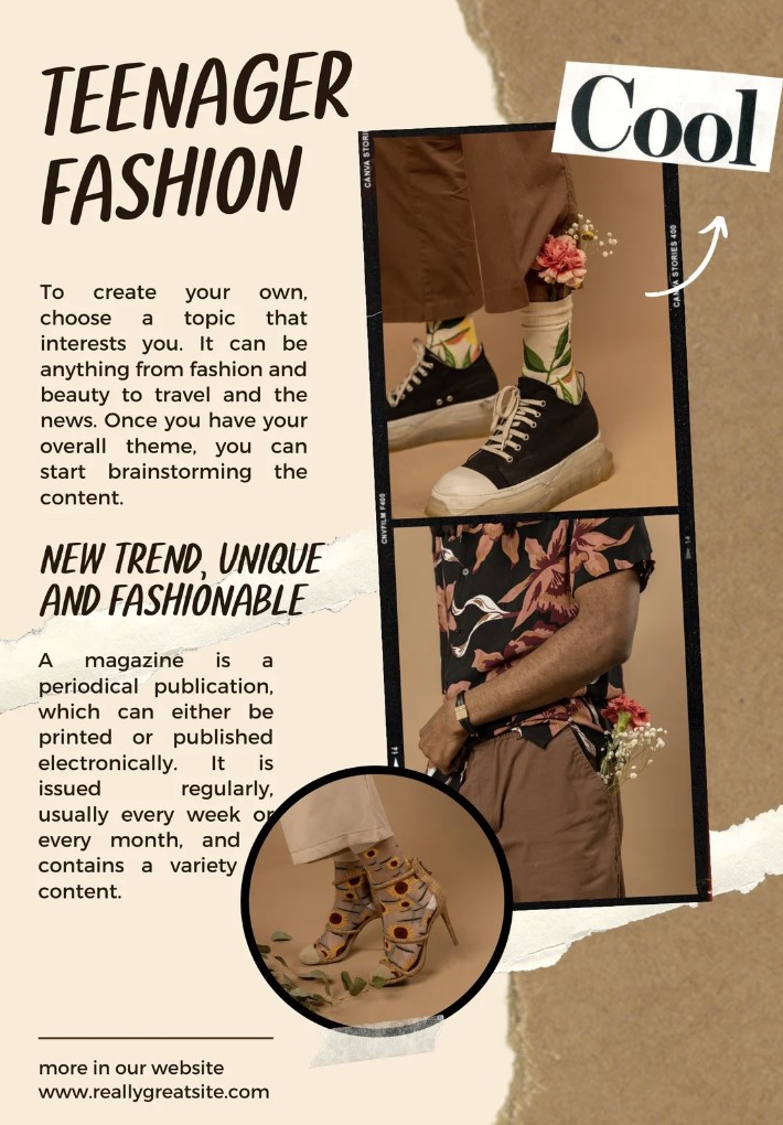 Creative Teenager Fashion Email Newsletter