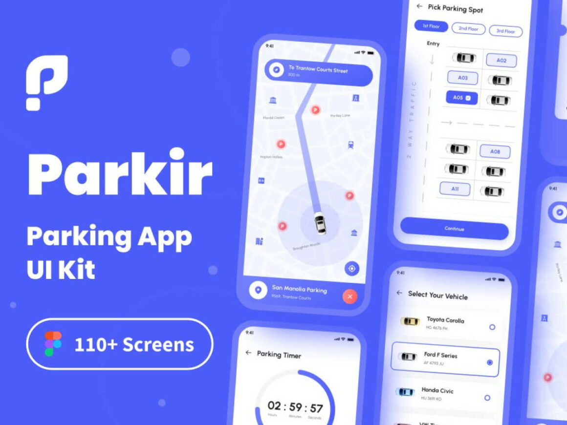 Parking App UI Kit