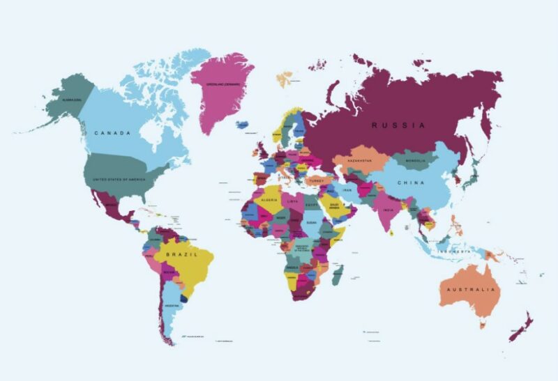 30 Free World Map Vector Collection
