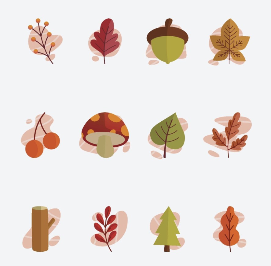 Autumn Fall Season Icon Free Vector