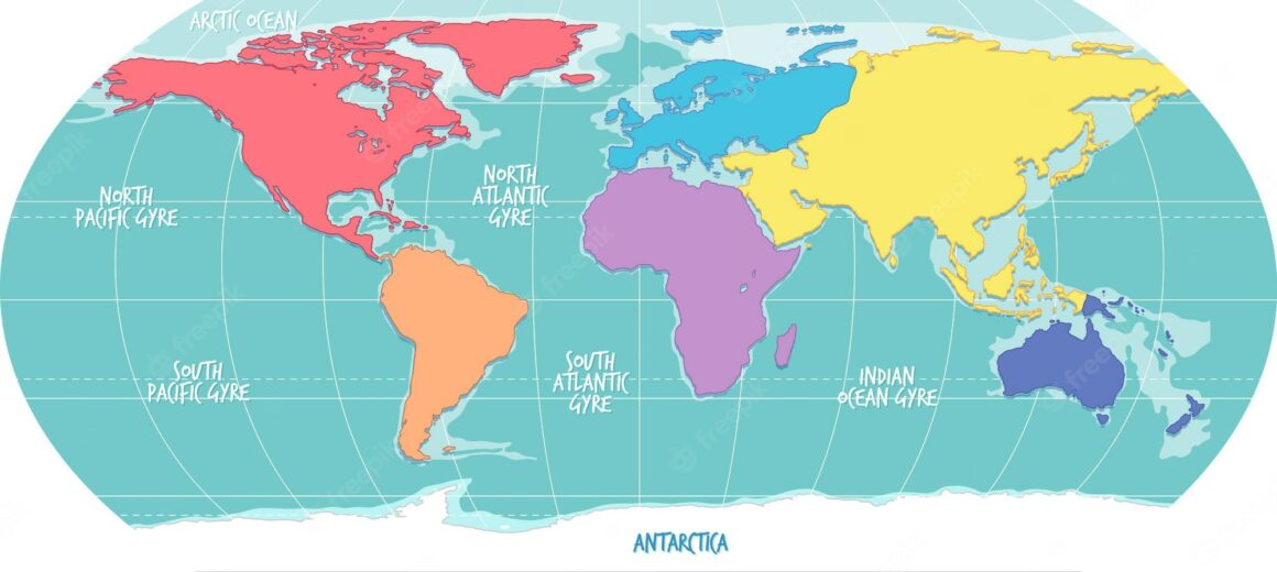 World atlas in color