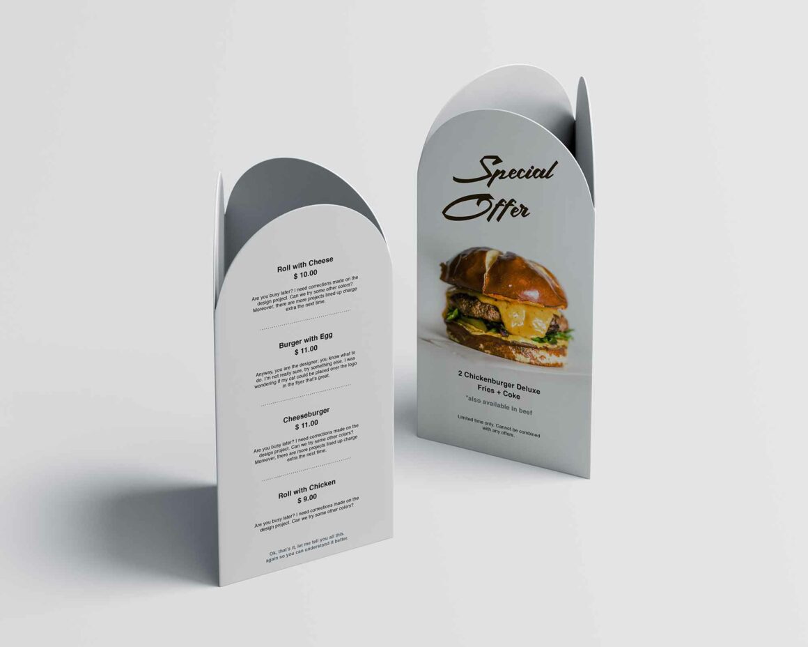 Beautiful Free Restaurant Menus Design Templates