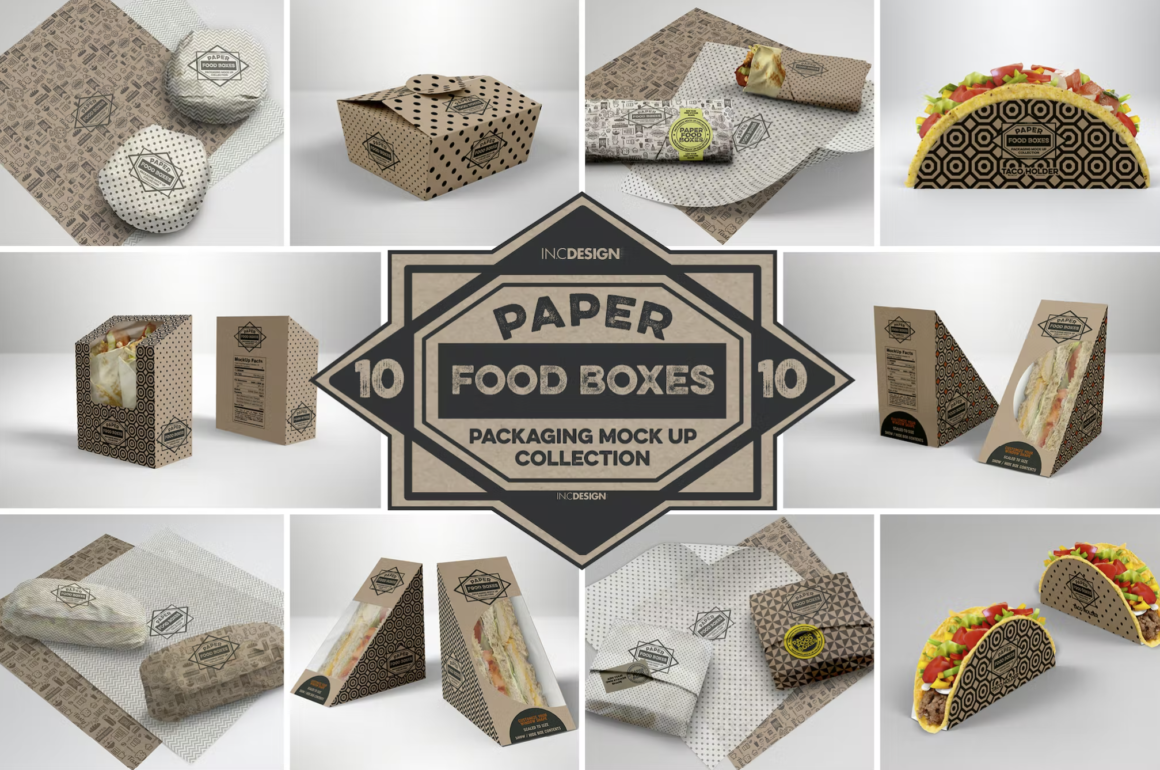 9 Gillde Food Packaging Mockup