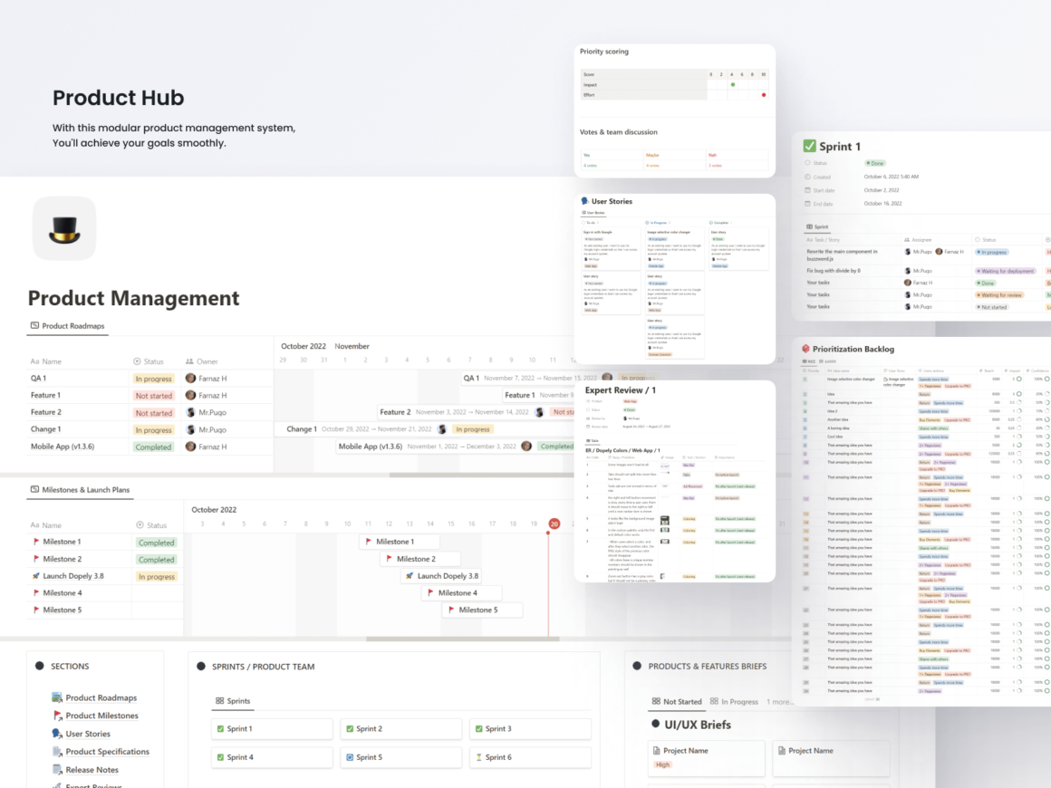 Business Hub Notion Template