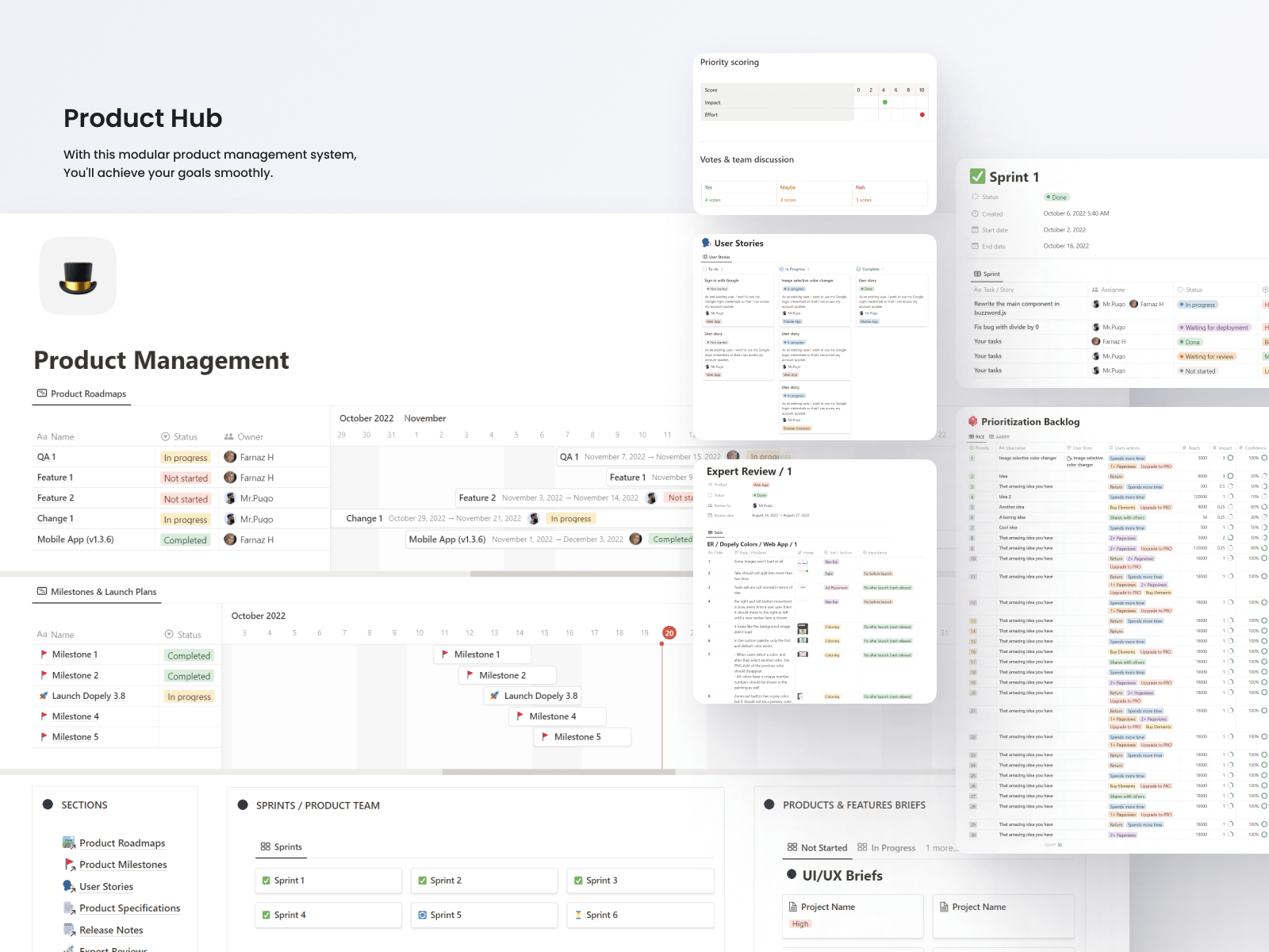 notion template for business plan