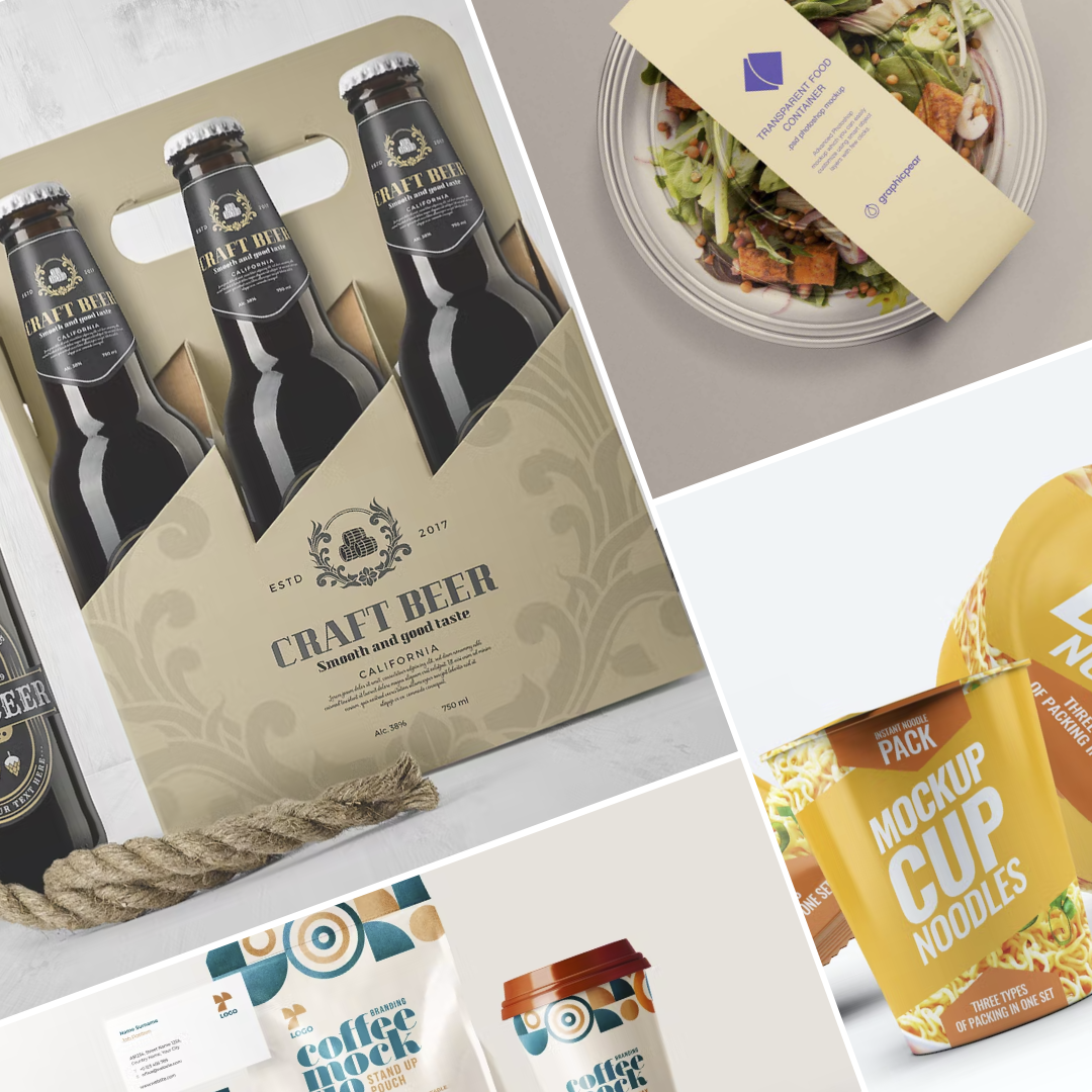 30 remarkable drink & food Packaging Design Mockups