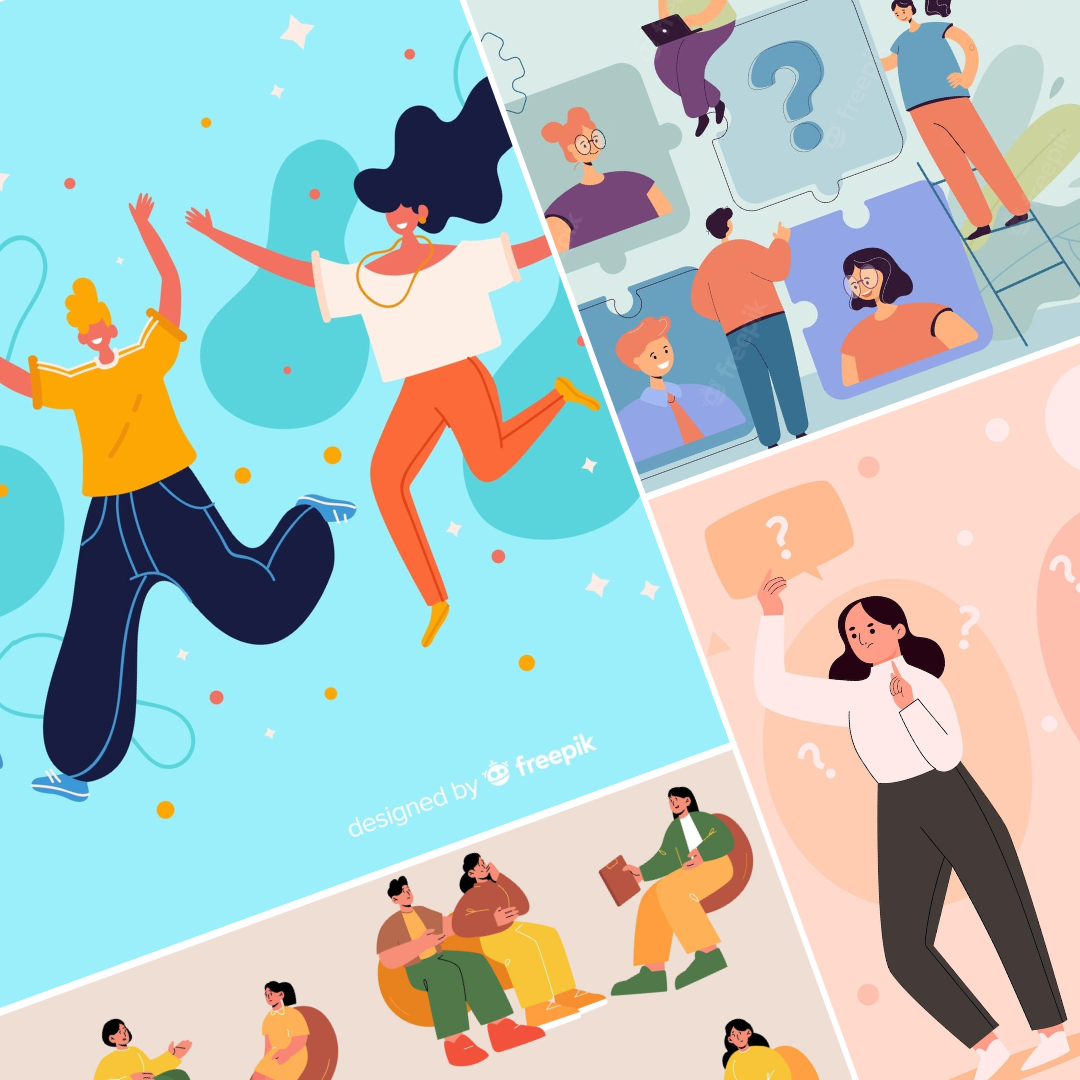46 People illustrations for Free
