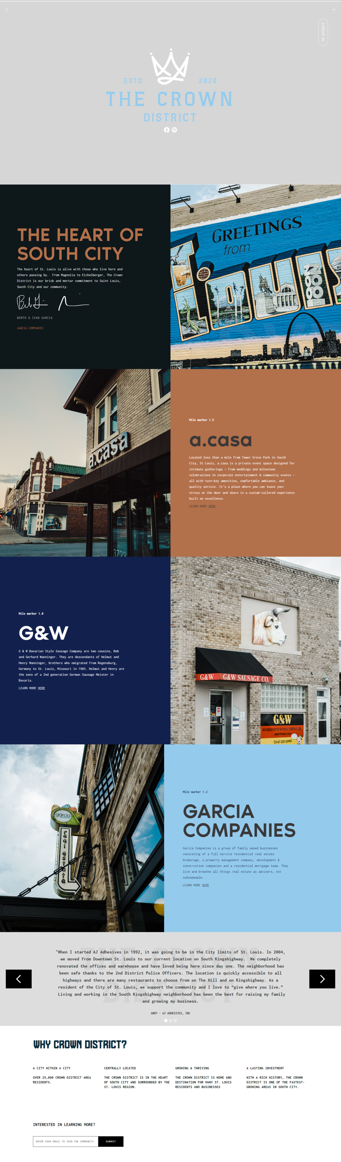 THE CROWN DISTRICT - Stunning Websites Built with Webflow