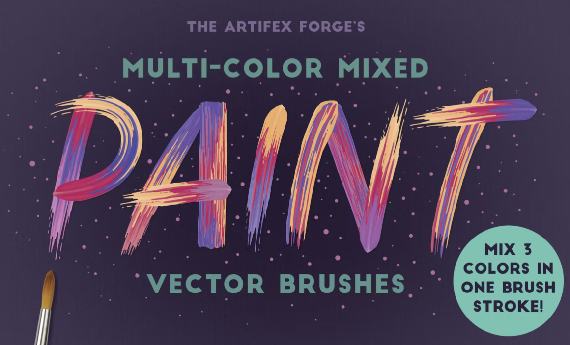 Mixed Paint Brushes