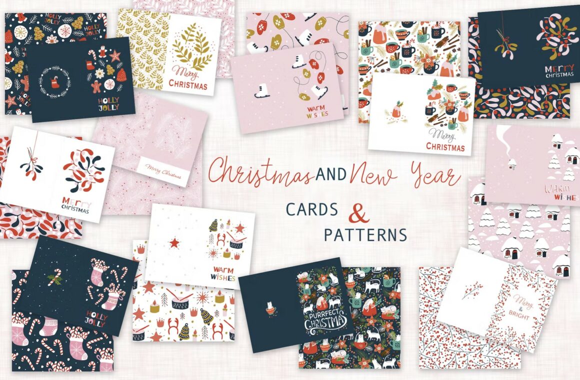 Christmas cards and patterns