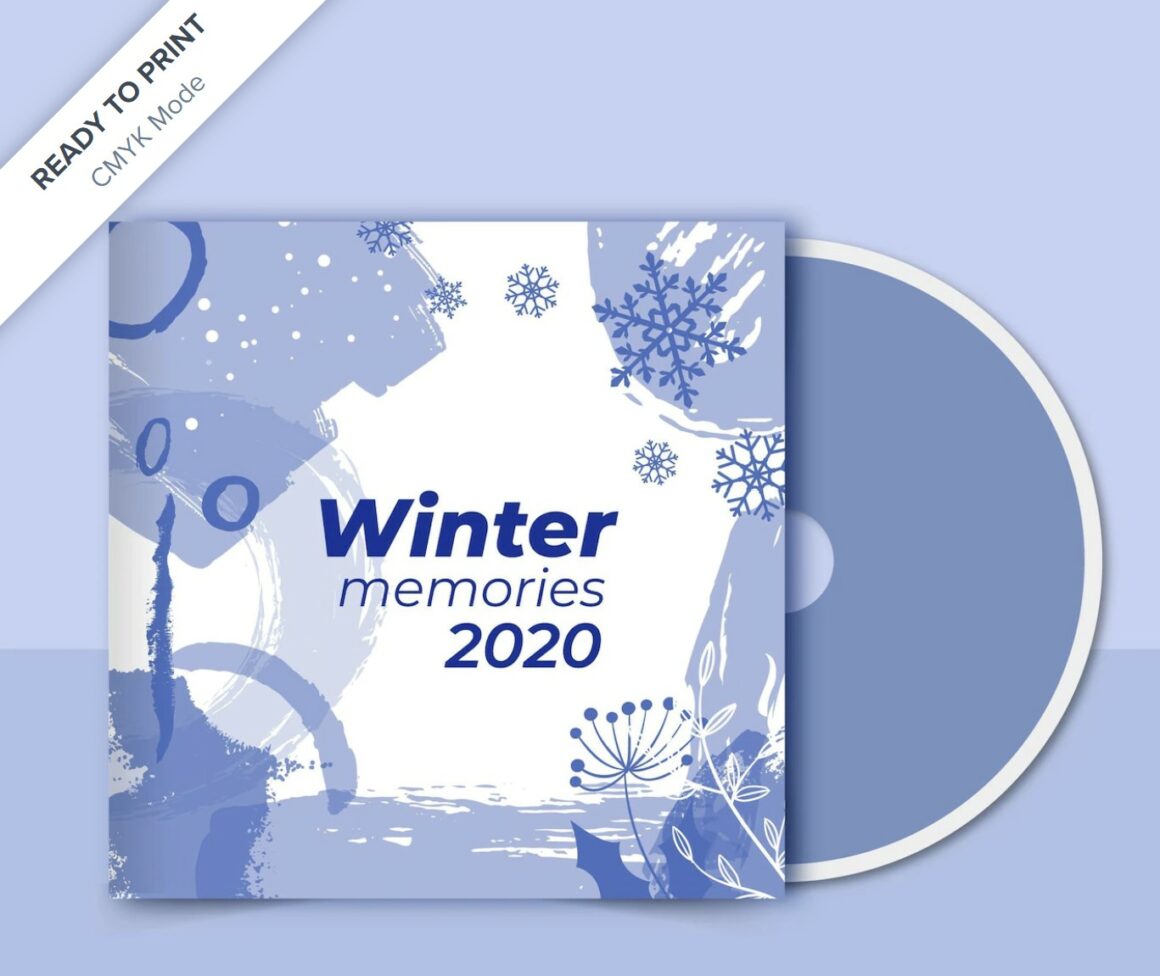 Winter cd cover template