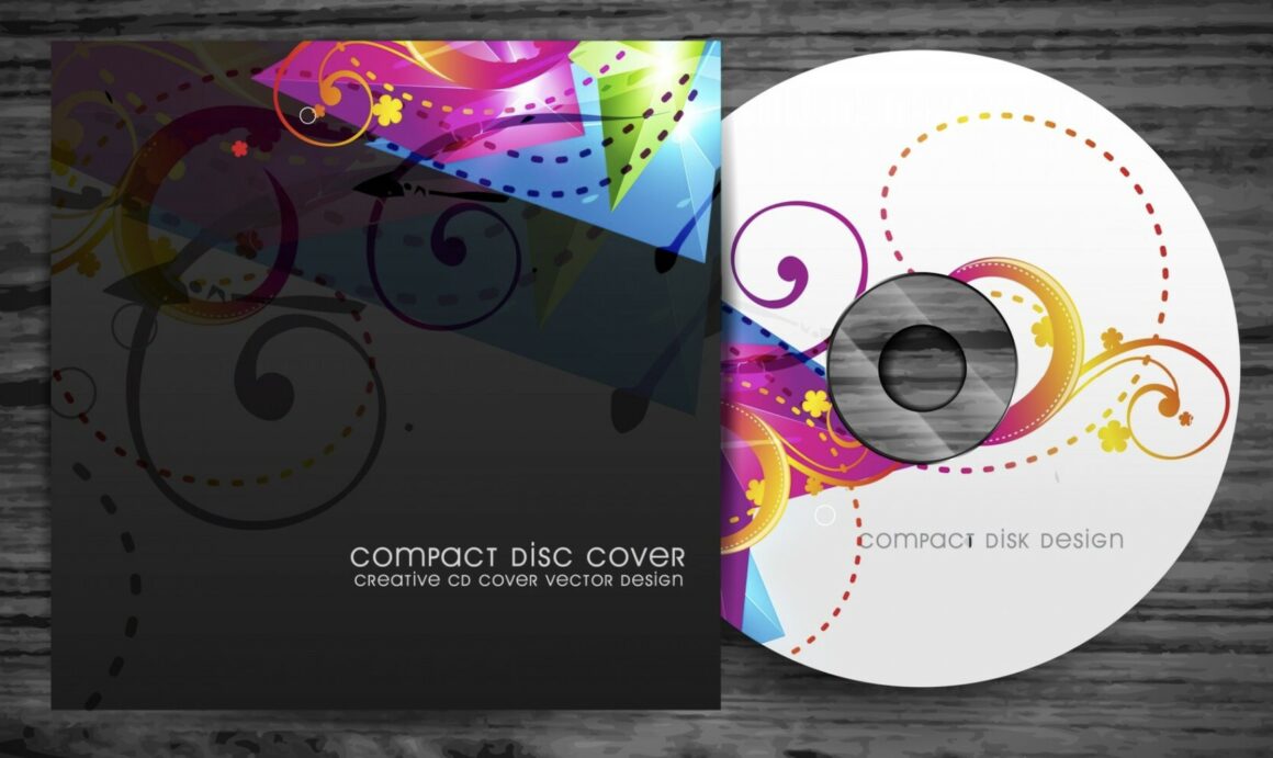 Stylish colorful cd cover design