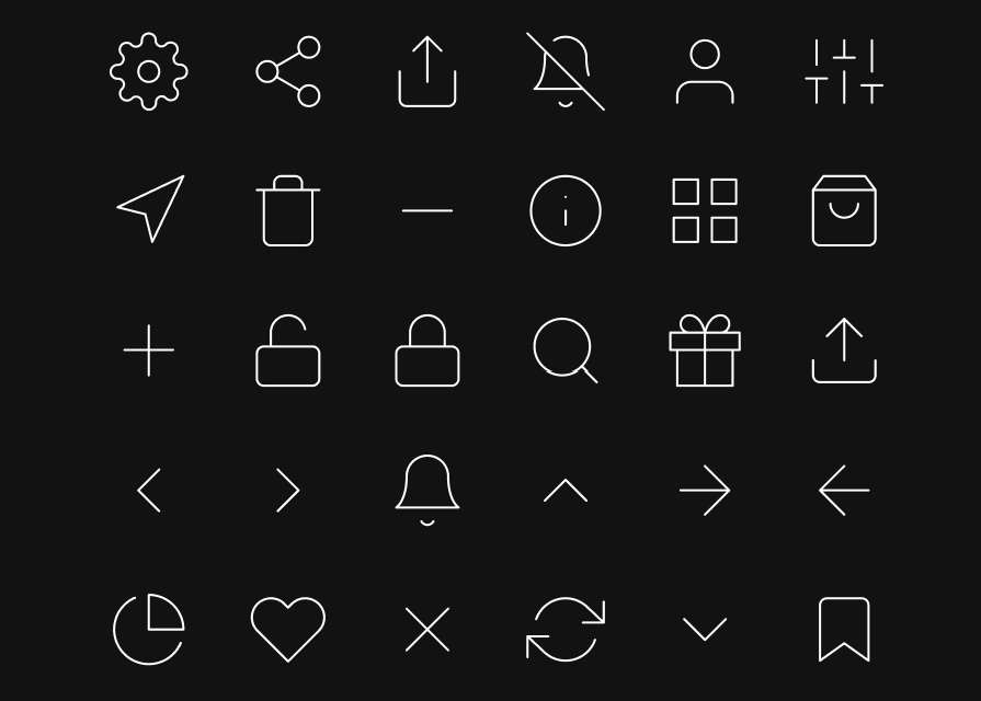 Free Linear Icon Packs